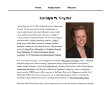 Tablet Screenshot of carolynsnyder.com